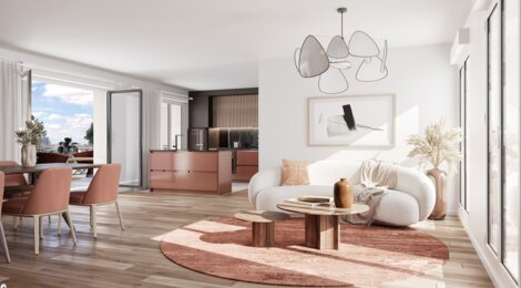 Programme immobilier neuf TOPAZE - Clichy : appartements neufs du studio au 6 pièces à 5 min des berges de Seine et du métro 13 (92110) - Référence : 15990