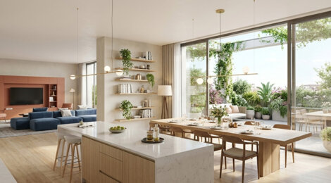 Programme immobilier neuf LATITUDE SEINE - Clichy résidence calme proche ligne 13 et bords de Seine (92110) - Référence : 17818