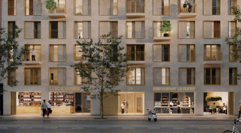 Programme immobilier neuf LE 107 - Clichy résidence neuve à 350 m du métro 14 (92110) - Référence : 17316