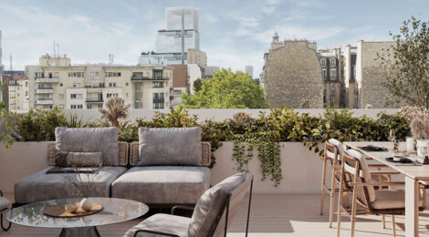 Programme immobilier neuf LE 107 - Clichy résidence neuve à 350 m du métro 14 (92110) - Référence : 17316