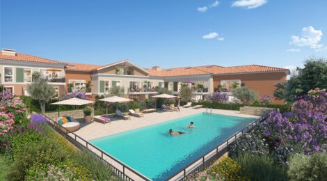 Programme immobilier neuf ENSOLEILLA - DOMAINE PRIVE - Cogolin : appartements neufs du 2 au 4 pièces à 15 min du centre historique (83310) - Référence : 17330