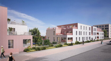 Programme immobilier neuf DAKOTA - Colombelles : Appartements T2–T5 avec loggias, terrasses et parking sécurisé à 5 min de Caen (14460) - Référence : 14440