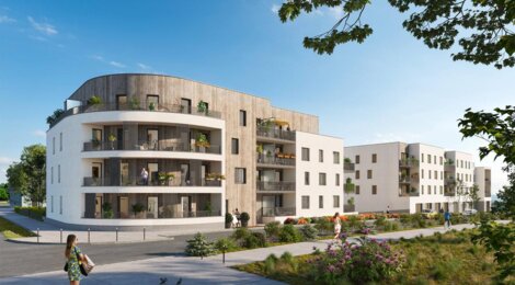 Programme immobilier neuf Les Promenades de Gaia - Colombelles, résidence neuve et architecture moderne à 15 min de Caen (14460) - Référence : 14472