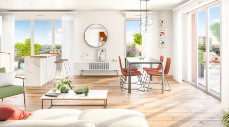 Programme immobilier neuf Carré Caillebotte - Colombes appartements neufs au pied du futur tram T1 (92700) - Référence : 17611