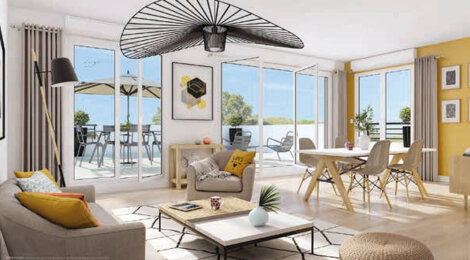 Programme immobilier neuf VILLA PRINTANIA - Colombes : Appartements studio–T4 et maisons avec terrasses, potager commun et proximité établissements scolaires (92700) - Référence : 6828