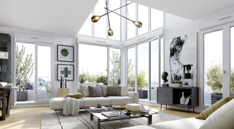 Programme immobilier neuf Les Terrasses Bel Air - Colombes : Appartements T2–T4 et maisons T4–T5 avec terrasses solarium, jardins et parking à moins de 10 min du Transilien J (92700) - Référence : 14245