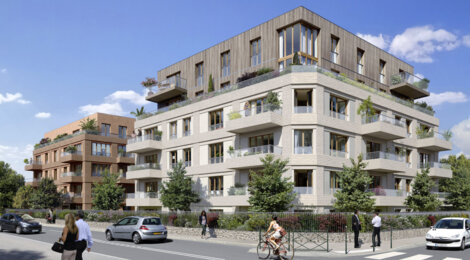 Programme immobilier neuf Les Terrasses Bel Air - Colombes : Appartements T2–T4 et maisons T4–T5 avec terrasses solarium, jardins et parking à moins de 10 min du Transilien J (92700) - Référence : 14245
