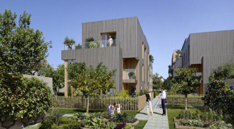 Programme immobilier neuf Les Terrasses Bel Air - Colombes : Appartements T2–T4 et maisons T4–T5 avec terrasses solarium, jardins et parking à moins de 10 min du Transilien J (92700) - Référence : 14245