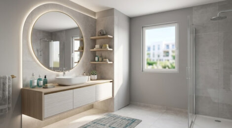 Programme immobilier neuf Domaine Naturé Seine - Cormeilles-en-Parisis : Appartements T2–T4 et maisons T3–T4 avec terrasses, panorama et façades en pierre au cœur d’un cadre exceptionnel (95240) - Référence : 14448