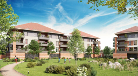 Programme immobilier neuf LE DOMAINE DU MANOIR - Courchelettes : Appartements T2–T4 avec terrasses, balcons et parkings en hyper-centre (59552) - Référence : 12416