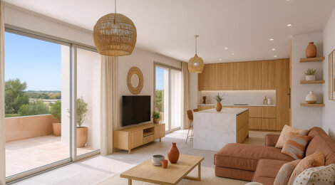 Programme immobilier neuf Le clos des violettes - Cournonterral aux portes de Montpellier en 25 min (34660) - Référence : 15165