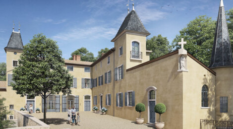 Programme immobilier neuf CHATEAU LA GUERRIÈRE - Couzon-au-Mont-d’Or : appartements duplex et maisons triplex dans un domaine historique, à 15 min de Lyon (69270) - Référence : 15635