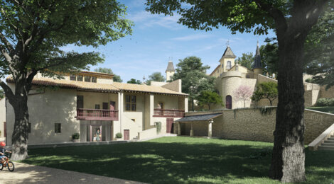 Programme immobilier neuf CHATEAU LA GUERRIÈRE - Couzon-au-Mont-d’Or : appartements duplex et maisons triplex dans un domaine historique, à 15 min de Lyon (69270) - Référence : 15635