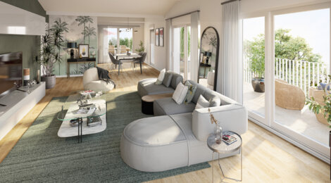 Programme immobilier neuf Résidence Le Nôtre - Croix : 12 appartements neufs T2–T4 à 500m du parc Barbieux (59170) - Référence : 15765