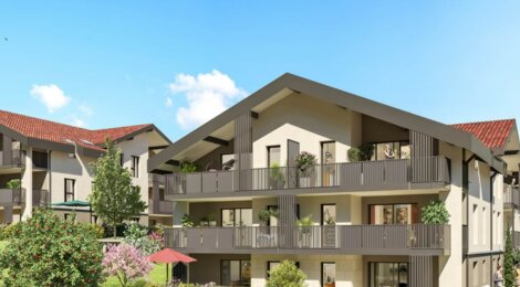 Programme immobilier neuf OUREA - Crozet : Appartements T2–T4 avec jardins privatifs, bornes électriques et proximité station Mont-Jura (01170) - Référence : 14278