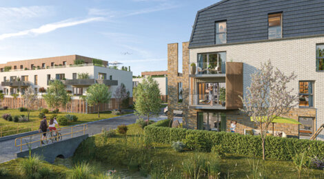 Programme immobilier neuf Le Sand - Cucq : appartements neufs du studio au T4 à 5 min du golf du Touquet (62780) - Référence : 15815