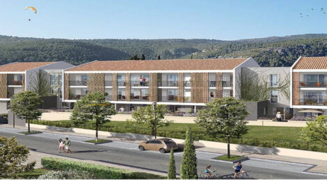 Programme immobilier neuf LE JAS DES PINS - Cuges-Les-Pins : Appartements T2–T5 avec terrasses, jardins et vue sur les collines proche du parc de loisirs (13780) - Référence : 3821