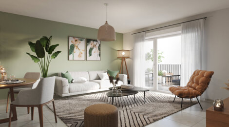 Programme immobilier neuf Krysalis - Cugnaux : Appartements T2–T4 avec terrasses, parking sécurisé et proximité centre-ville (31270) - Référence : 7091