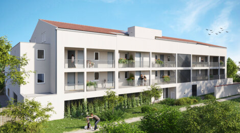 Programme immobilier neuf Krysalis - Cugnaux : Appartements T2–T4 avec terrasses, parking sécurisé et proximité centre-ville (31270) - Référence : 7091