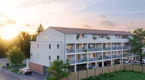 Programme immobilier neuf Krysalis - Cugnaux : Appartements T2–T4 avec terrasses, parking sécurisé et proximité centre-ville (31270) - Référence : 7091