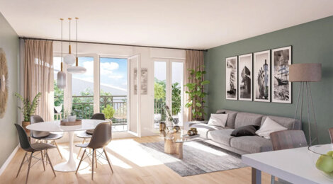 Programme immobilier neuf JARDINS DU LARGE - Décines-Charpieu à proximité du tram T7 et T3 (69150) - Référence : 16080