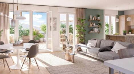 Programme immobilier neuf JARDINS DU LARGE - Décines-Charpieu à proximité du tram T7 et T3 (69150) - Référence : 16080