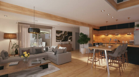Programme immobilier neuf LE HAMEAU DES AMOUREUX - Décines-Charpieu : appartements et maisons neuves en centre-ville (69150) - Référence : 14871