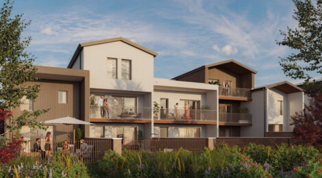 Programme immobilier neuf LE HAMEAU DES AMOUREUX - Décines-Charpieu : appartements et maisons neuves en centre-ville (69150) - Référence : 14871