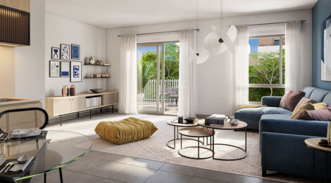 Programme immobilier neuf Entracte - Décines Charpieu appartements lumineux proche tramways T3 et T7 (69150) - Référence : 17559