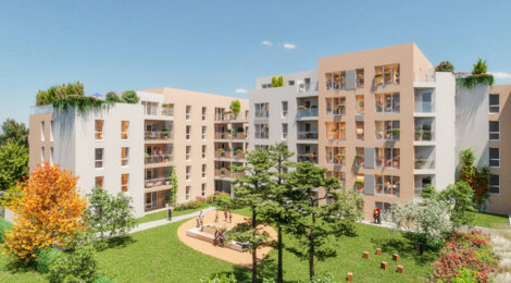 Programme immobilier neuf Décibel - Décines-Charpieu proche de Lyon Part-Dieu en tram T3 (69150) - Référence : 16079
