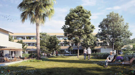 Programme immobilier neuf LES BALCONS DE JULIETTE - Décines-Charpieu : résidence seniors LMNP en centre-ville avec appartements neufs du studio au 3 pièces (69150) - Référence : 14936