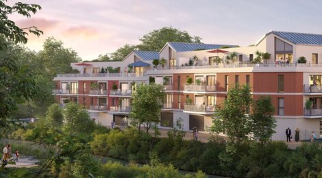 Programme immobilier neuf DOLCERIVA - Déville-lès-Rouen résidence contemporaine proche du tramway (76250) - Référence : 18135