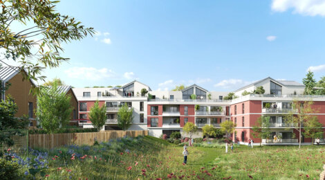 Programme immobilier neuf DOLCERIVA - Déville-lès-Rouen résidence contemporaine proche du tramway (76250) - Référence : 18135