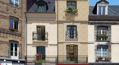 Programme immobilier neuf LES BALCONS DE DIEPPE - Dieppe : 5 logements rénovés du studio au T3 proche du port et de l’église Saint-Jacques (76200) - Référence : 12963