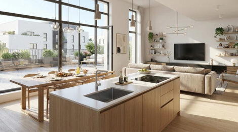 Programme immobilier neuf PARC DRAPEAU - Dijon : 20 logements neufs du studio au T5 à 50 m du tramway Junot (21000) - Référence : 14630
