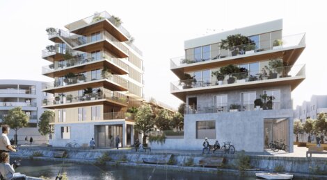 Programme immobilier neuf MELLONA - Dijon : appartements neufs du studio au T5 à 500 m de l’Île aux Canards (21000) - Référence : 14625
