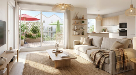 Programme immobilier neuf SOLSTICES - Dijon : Appartements T2–T5 avec jardins, potagers partagés et 1500 m² d’espaces verts dans l’écocité du Jardin des Maraîchers (21000) - Référence : 14401