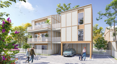 Programme immobilier neuf BELLES HOUSES - Dijon écoquartier à 10 min  du tram T2 (21000) - Référence : 11095