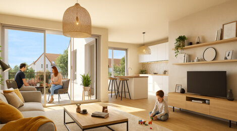Programme immobilier neuf Parc Bat 5 - Dijon  près des berges de l’Ouche (21000) - Référence : 14642
