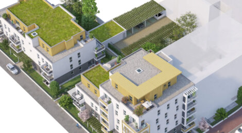 Programme immobilier neuf Villa Perrigny - Dijon secteur de l’Arsenal à quelques pas du tramway (21000) - Référence : 12492