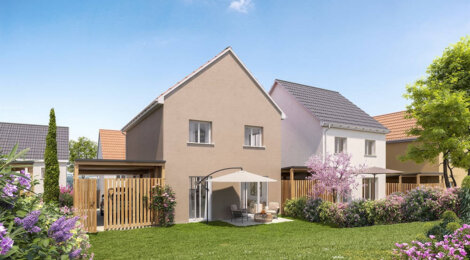 Programme immobilier neuf LE HAMEAU FLEURI - Dives-sur-Mer maisons proches des plages (14160) - Référence : 14517