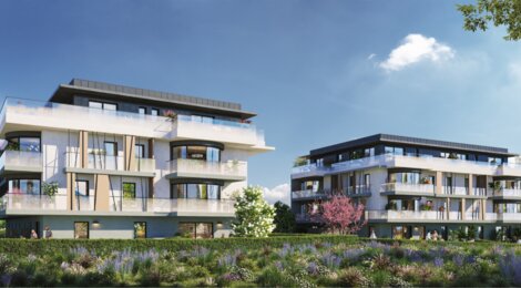 Programme immobilier neuf Prestige - Divonne-les-Bains : appartements neufs 2 à 5 pièces à 5 min du lac de Divonne et proche de Genève (01220) - Référence : 16942
