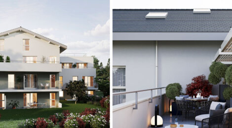 Programme immobilier neuf L’ÔPALE - Divonne-les-Bains proche à vélo du Lac de Divonne (01220) - Référence : 12959