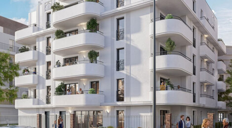 Programme immobilier neuf DOMAINE GRIMAU - Drancy adresse pavillonnaire connectée au Grand Paris (93700) - Référence : 17272