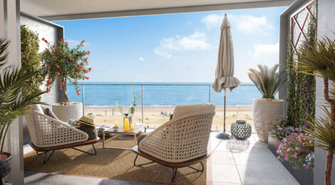 Programme immobilier neuf Le Grand Bleu - Dunkerque : Appartements T2–T5 avec terrasses, parking sécurisé et proximité mer et port de plaisance (59140) - Référence : 16924