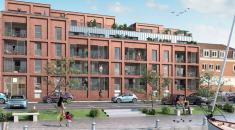 Programme immobilier neuf RIVE GAUCHE - Dunkerque secteur La Citadelle face au quai des Hollandais (59140) - Référence : 12406