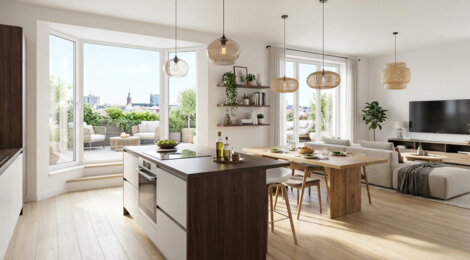 Programme immobilier neuf Les duos du Ried - Ebersheim secteur résidentiel proche bus A et gare TER (67600) - Référence : 13853