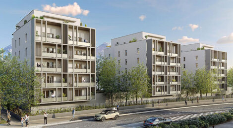 Programme immobilier neuf PREMIERE MELODIE - Échirolles adresse résidentielle avec vue sur le Vercors (38130) - Référence : 14166