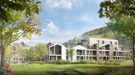 Programme immobilier neuf Flore & Sens - Echirolles : appartements neufs du 2 au 4 pièces à 10 min du parc de la Frange Verte (38130) - Référence : 15388