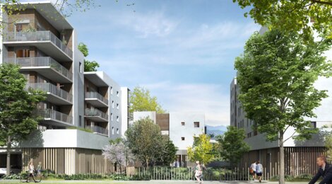 Programme immobilier neuf LE CARRE JAURES - Échirolles : appartements neufs T2–T4 à 15 min de Grenoble (38130) - Référence : 10955